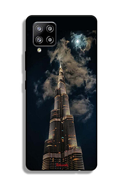 Tolwak Samsung Galaxy A42 5G Protective Case Cover Burj Khalifa In Night