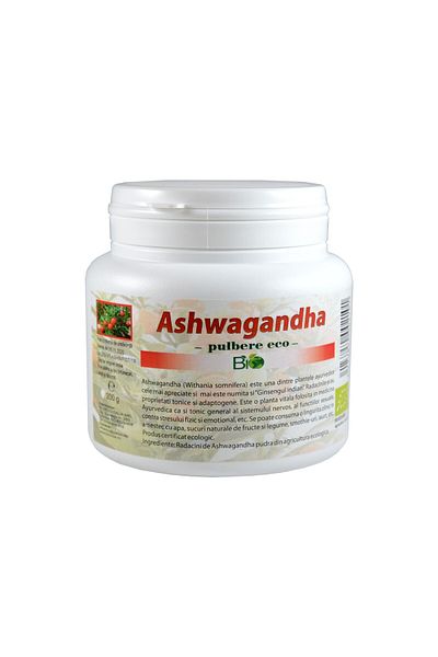 Deco Italia Ashwagandha powder (ashwaganda), organic powder 200g