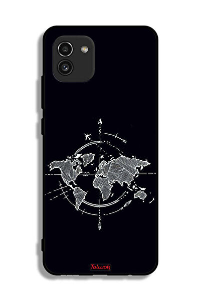 Tolwak غطاء واقي لغطاء الحماية سامسونج جالاكسي A03 غلاف الحماية البوصلة الفنية