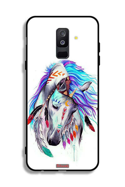 Tolwak Samsung Galaxy A6 Plus (2018) Protective Case Cover Horse
