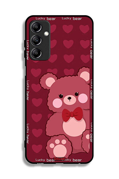 Tolwak غطاء حماية لهاتف سامسونج جالاكسي A24 4G بتصميم الدب المحظوظ