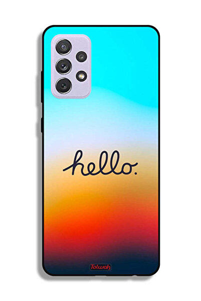 Tolwak Samsung Galaxy A72 5G Protective Case Cover Hello