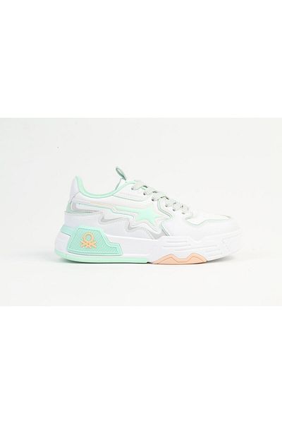 Benetton Pantofi sport unisex |   Alb Verde
