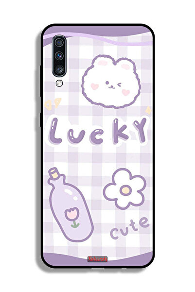 Tolwak غطاء حماية لهاتف Samsung Galaxy A70 بتصميم Lucky Cute
