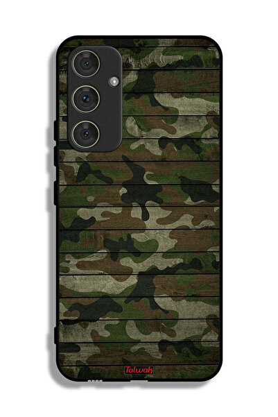 Tolwak غطاء حماية لهاتف سامسونج جالاكسي A54 5G بنمط خشبي مموه