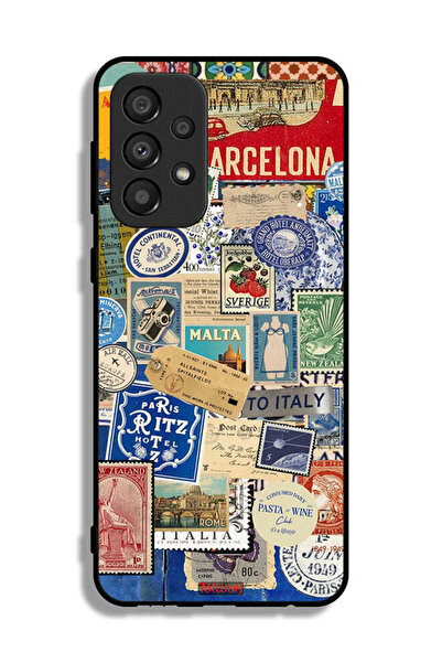 Tolwak Samsung Galaxy A33 5G Protective Case Cover Stickers Of Different Cities
