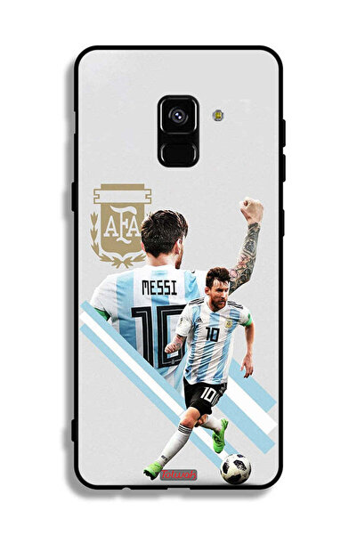 Tolwak غطاء حماية لهاتف Samsung Galaxy A8 Plus (2018) برسومات ليو ميسي