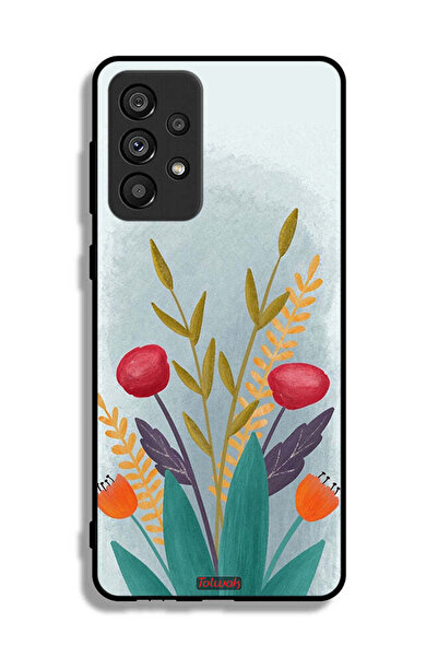 Tolwak غطاء حماية لهاتف سامسونج جالاكسي A73 5G برسومات نباتية