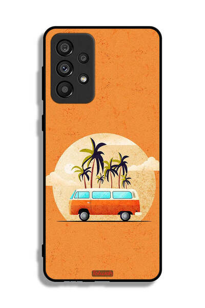 Tolwak غطاء حماية لهاتف Samsung Galaxy A73 5G بتصميم حافلة فنية