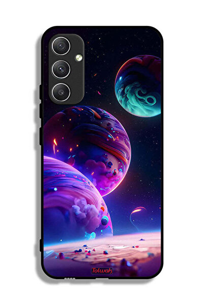 Tolwak غطاء حماية لهاتف سامسونج جالاكسي A34 5G بنقشة كوكبية