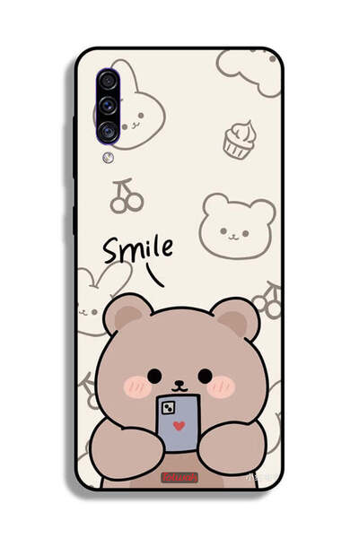 Tolwak غطاء حماية لهاتف سامسونج جالكسي A50s برسومات الدب المبتسم