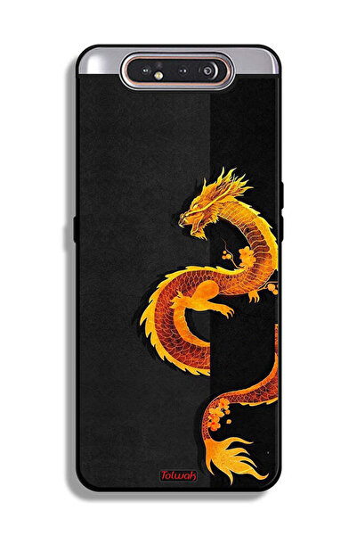 Tolwak Samsung Galaxy A80 Protective Case Cover Dragon Art