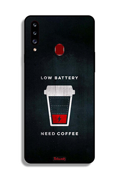 Tolwak غطاء واقي لبطارية سامسونج جالاكسي A20s منخفضة البطارية تحتاج إلى قهوة