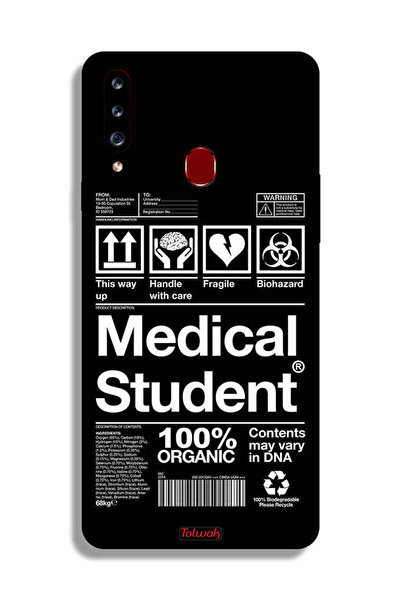 Tolwak غطاء حماية لهاتف Samsung Galaxy A20s، ملصق طالب الطب