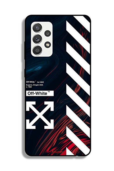 Tolwak Samsung Galaxy M32 5G Protective Case Cover Off White Sticker