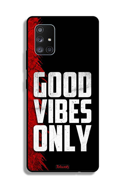 Tolwak Samsung Galaxy A71 5G Protective Case Cover Good Vibes Only