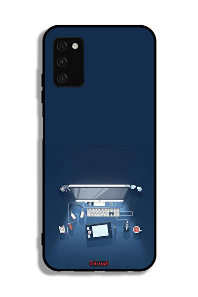 Tolwak غطاء حماية لجهاز سامسونج جالكسي A02s - فن مكتب الكمبيوتر
