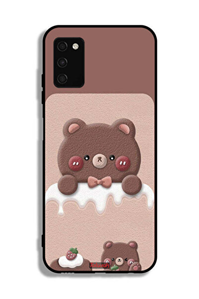 Tolwak غطاء حماية لهاتف سامسونج جالاكسي A02s بتصميم دب الفراولة