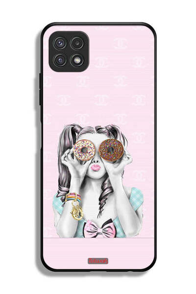 Tolwak غطاء حماية لهاتف Samsung Galaxy A22 5G يحمل قطعتين من الدونات