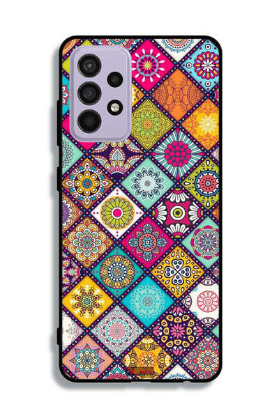 Tolwak غطاء حماية لهاتف سامسونج جالاكسي A52s 5G بنقشة مربعات ماندالا