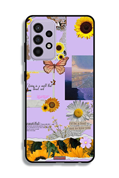 Tolwak غطاء حماية لهاتف Samsung Galaxy A52 بملصقات عباد الشمس الجميلة