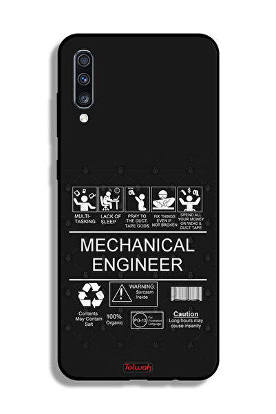 Tolwak غطاء حماية لهاتف Samsung Galaxy A70 - ملصق مهندس ميكانيكي