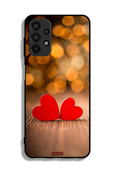Tolwak Samsung Galaxy A13 4G Protective Case Cover Two Beautiful Hearts