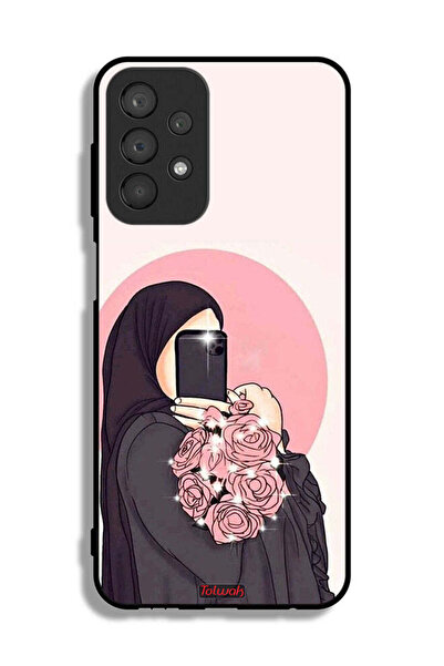 Tolwak غطاء حماية لهاتف Samsung Galaxy A23، فن التقاط صور سيلفي مع حمل الزهور