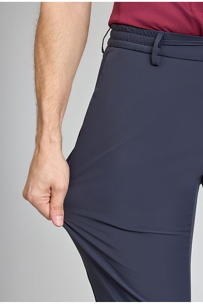 Bisse Αθλητικό ανδρικό παντελόνι Jogger Navy Blue με τσέπες