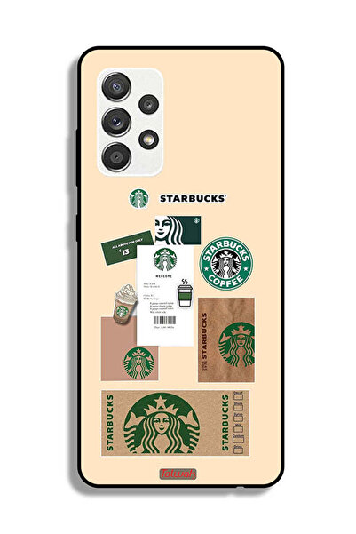 Tolwak Samsung Galaxy M32 5G Protective Case Cover Coffee Sticker