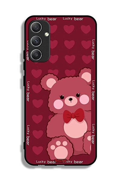 Tolwak غطاء حماية سامسونج جالاكسي A34 A34 5G غطاء حماية الدب المحظوظ