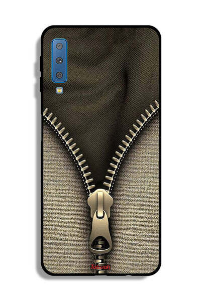 Tolwak غطاء حماية بنمط سحاب لهاتف Samsung Galaxy A7 (2018)