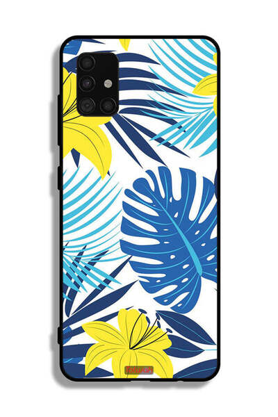 Tolwak غطاء حماية لهاتف سامسونج جالاكسي A51 4G برسومات ريش وزهور