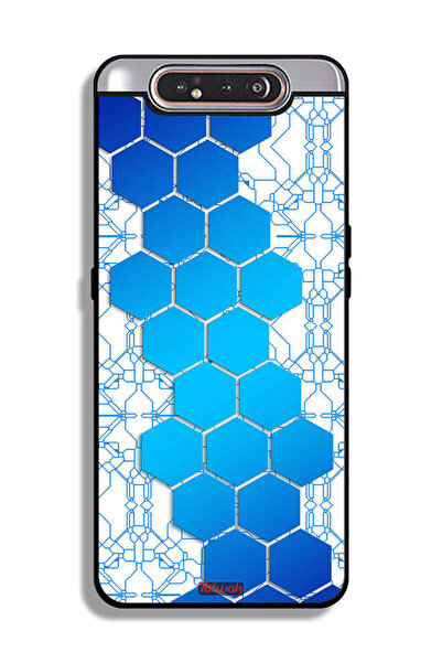 Tolwak غطاء حماية لهاتف سامسونج جالكسي A80 بأيقونات سداسية الشكل على شكل خلية...