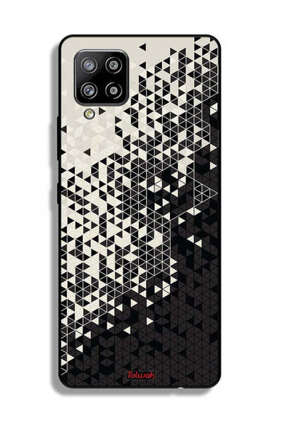 Tolwak غطاء حماية لهاتف سامسونج جالاكسي A42 5G بنمط مثلث فني رقمي