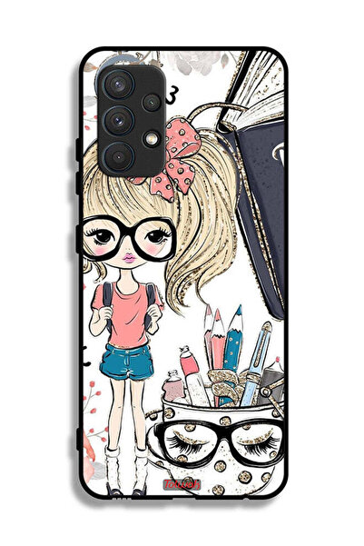 Tolwak Samsung Galaxy A32 4G Protective Case Cover Unicorn Girl Art