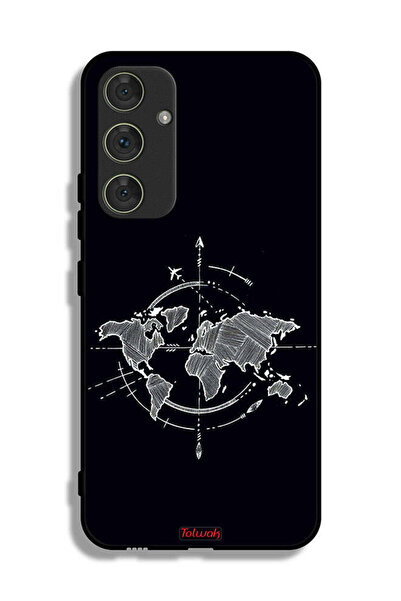 Tolwak غطاء حماية لهاتف سامسونج جالاكسي A54 5G برسومات البوصلة