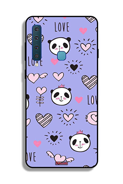 Tolwak غطاء حماية لهاتف Samsung Galaxy A9 (2018) بتصميم Love And Panda Doodle