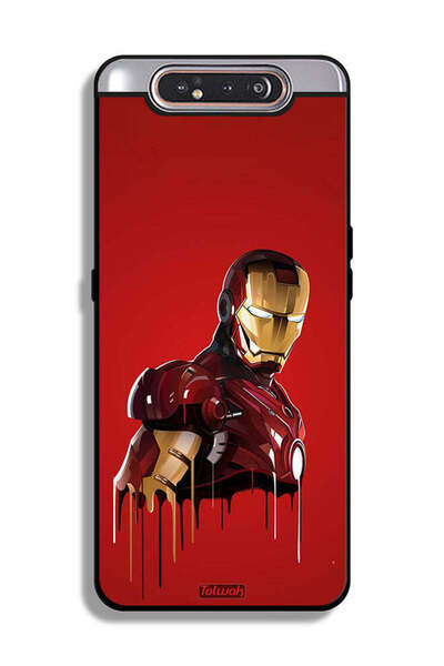 Tolwak غطاء حماية لهاتف سامسونج جالكسي A80 برسومات الرجل الحديدي