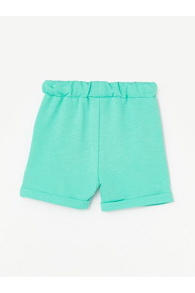 LC Waikiki Turquoise Elastic Waist Basic Baby Boy Shorts