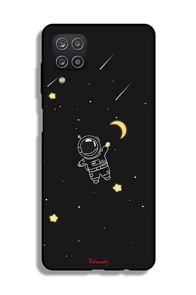 Tolwak غطاء حماية لهاتف Samsung Galaxy A12 بتصميم رائد فضاء