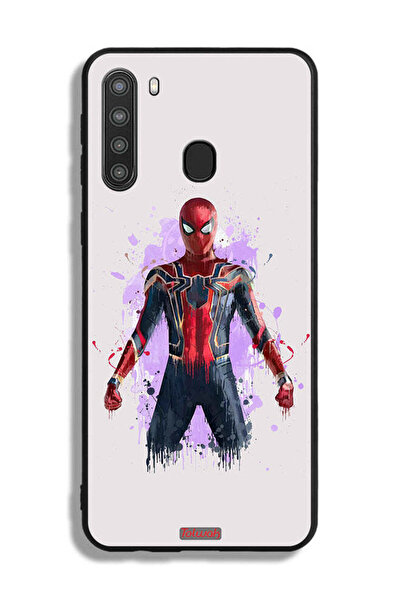 Tolwak غطاء حماية لهاتف Samsung Galaxy A21 بتصميم العنكبوت الحديدي