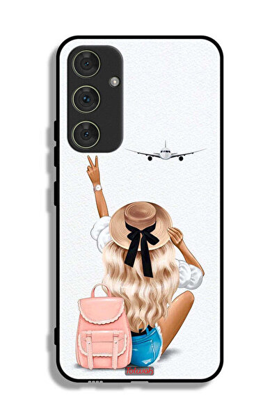 Tolwak غطاء حماية لهاتف سامسونج جالاكسي A54 5G - فتاة تحب السفر