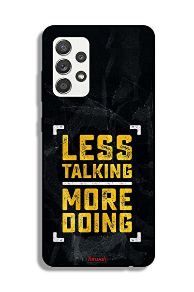 Tolwak Samsung Galaxy M32 5G Protective Case Cover Less Talking More Doing