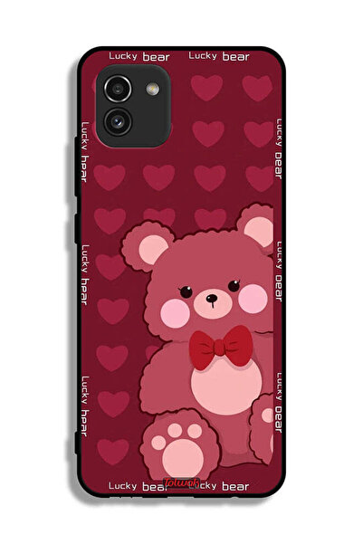 Tolwak غطاء حماية من سامسونج جالكسي A03 بتصميم الدب المحظوظ