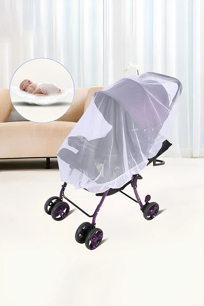 Factorial Baby Stroller Fly Screen Practical Compatible with All Baby Strollers Crib Bed Protection Curtain Mosquito Net
