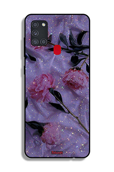 Tolwak غطاء حماية لهاتف سامسونج جالكسي A21s بنقشة ورود لامعة