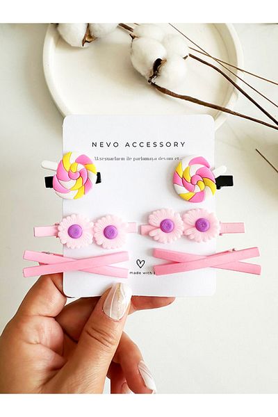 NevoAccessory Children's Colorful 3-Piece Set Clip Buckle Set