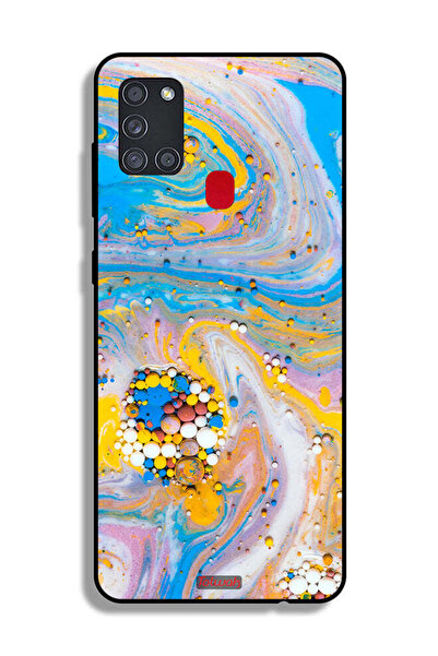 Tolwak غطاء حماية لهاتف سامسونج جالكسي A21s بأحجار كريمة ملونة تجريدية