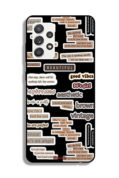 Tolwak Samsung Galaxy A32 5G Protective Case Cover Beautiful Quotes Stickers